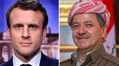 Macron'dan Barzani'ye telefon