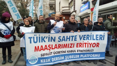 Emekçilerden maaş zammı protestosu: TÜİK’in sahte verileri maaşlarımızı eritiyor