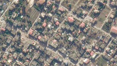 Antep'teki yıkımın 'öncesi-sonrası' uydudan görüntülendi