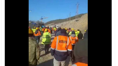 Akkuyu şantiyesinde çalışan işçiler, iş bıraktı