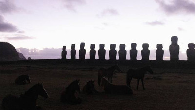 Paskalya Adası'nda yeni bir Moai heykeli bulundu