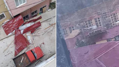 Rize'yi fırtına vurdu: Evlerin çatısı uçtu, ağaçların dalları koptu