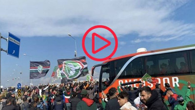 Diyarbakır'da Amedspor kafilesine kitlesel karşılama