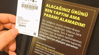 'Lütfen ZARA'ya söyleyin paramızı ödesin!'