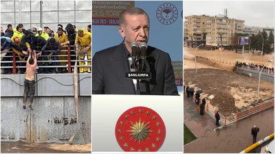 Erdoğan'ın Urfa'da üç ay önce açtığı kavşak sular altında kaldı