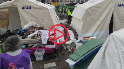 AFAD, İskenderun'da gönüllülerin çadırına el koydu