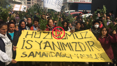 Samandağ'da kadınların 40'ıncı gün yürüyüşü: Hüznümüz isyanımızdır