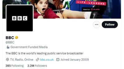 BBC'den Twitter'a itiraz: Hükümet tarafından finanse edilmiyoruz, ibare kalkmalı