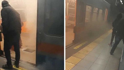 Metroda dumanlar yükseldi, acil durum anonsları yapıldı