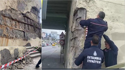 Maltepe'de midye kabuklarıyla gündeme gelen köprüde beton döküldü