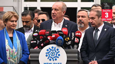 Memleket Partisi Genel Başkanı Muharrem İnce seçime üç gün kala adaylıktan çekildiğini açıkladı