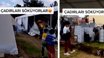 Seçimden sonra depremzedelerin çadırını söken AKP’li belediye çıktı