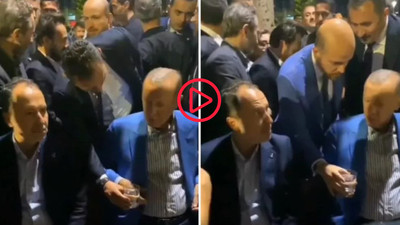 Erdoğan'ın uzatılan suyu almadığı görüntüler gündem oldu: Oğlu Bilal Erdoğan devreye girince suyu aldı