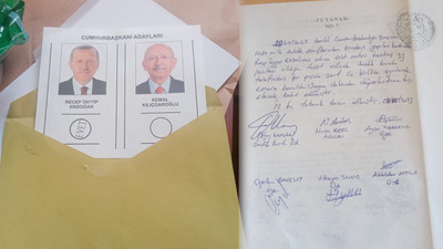 Çorlu'da zarftan Erdoğan'a 'evet' mührü basılmış pusula çıktı