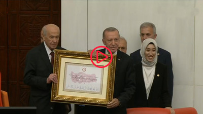 Mazbatasını alan Erdoğan yemin ederek göreve başladı