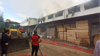 Ankara'da mobilya fabrikasında yangın
