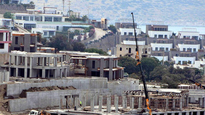 Bodrum'da yasağa rağmen 'Valilik izinli' inşaat gürültüsü
