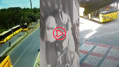 Esenler'de bir kişi İETT otobüsünü kaçırdı
