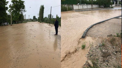 Çorum'da sağanak yağış: Evler ve bağlar su altında kaldı