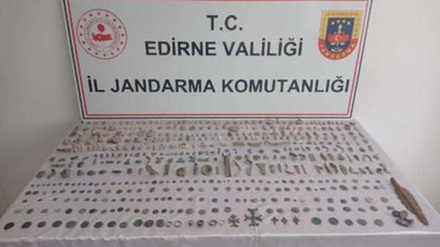Edirne’de 520 tarihi eser ele geçirildi