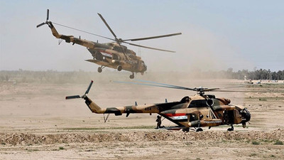 Irak'ta askeri helikopter düştü: 7 ölü