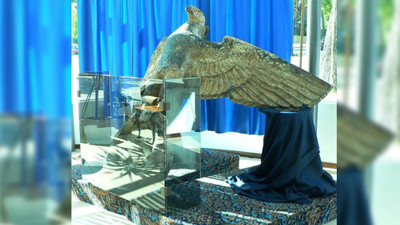 Nazi kartalını eritip barış güvercinine dönüştürme planı rafa kalktı