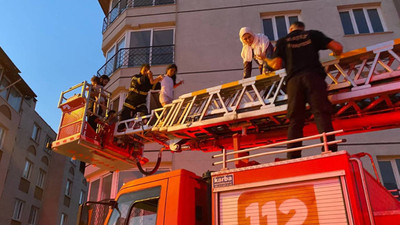Hatay'da bir binadaki yangında mahsur kalan 25 kişi kurtarıldı