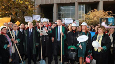 Ankara Barosu'ndan kürekli protesto