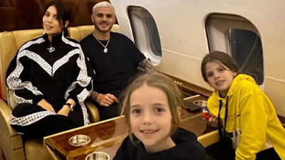 Galatasaray ile imzaya geri sayım: Mauro Icardi ve ailesi İstanbul yolunda