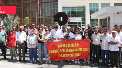 Urfa'da 'Asım Sultanoğlu' protestosu: Emek ve Demokrasi Platformu siyah çelenk bıraktı
