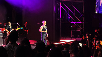 İngiliz şarkıcı Robbie Williams Bodrum'da konser verdi