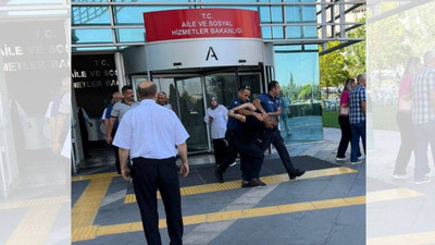 Aile ve Sosyal Hizmetler Bakanlığı önünde 'Açım, geçinemiyorum' isyanı: Ters kelepçe ile gözaltına alındı