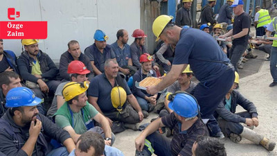 Eskişehir'de madenciler yer altından çıkarak oturma eylemine başladı