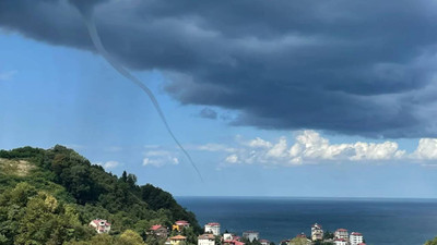 Yüksek kesimlere kar yağan Doğu Karadeniz'de hortum