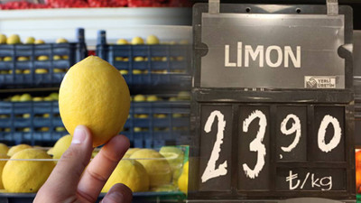 Bahçede 3, halde 4 liraya satılan limon, aynı kentin market rafında 24 lira