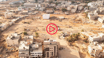 Derne kenti savaş alanı gibi, Libya Kızılayı'na göre kentte 11 binden fazla kişi öldü