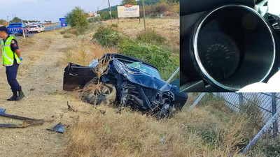 Edirne'de kazada üç ölü, üç yaralı: Hız kadranı 240 km'de takılı kaldı