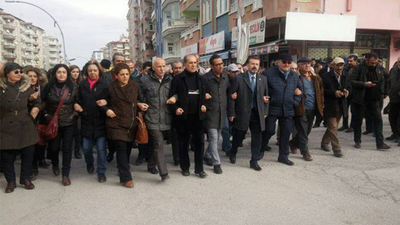 Malatya'da evleri işaretlenen Aleviler yürüdü