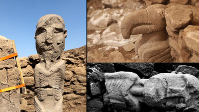 Göbeklitepe: Tarihin sıfır noktasında ilk boyalı heykel bulundu