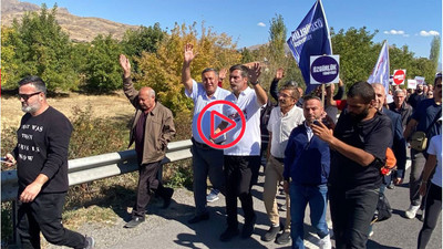 TİP'in Özgürlük Yürüyüşü 14. gününde: Erkan Baş, Amasra Maden Katliamı’nda ölen madenciler için yürüdü