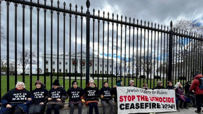 Yahudi eylemcilerden Hanuka öncesi Beyaz Saray'da eylem: Gazze'deki soykırımı durdurun