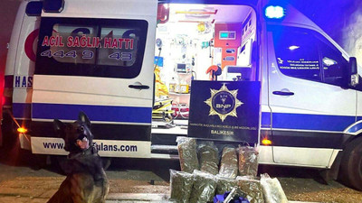 Balıkesir'de durdurulan ambulansta 9 kilogram uyuşturucu yakalandı: Üç kişi tutuklandı