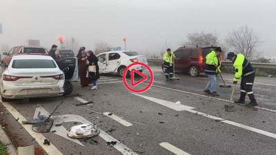 Çanakkale'de zincirleme kaza: Dört yaralı