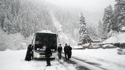 Rize'de 38 köy yolu ulaşıma kapandı