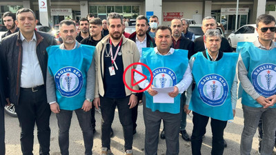 Adana'da sağlık emekçilerinden şiddet protestosu