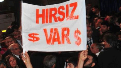 'Hırsız AKP' sloganı suç değil