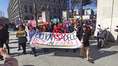 İstanbul Üniversitesi öğrencilerinin 'müze' eylemi: Ticarethane değil, üniversite istiyoruz