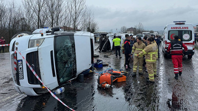 Bartın'da işçi servisleri çarpıştı: Bir ölü, 29 yaralı