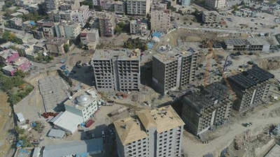 TOKİ Cizre'de cenazelerin üzerinde yükseliyor