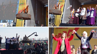 İstanbul'da Newroz ateşi yakıldı: '2013 çözüm deklarasyonunun arkasındayız'